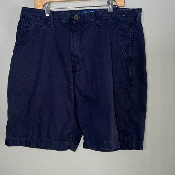 Arizona Jean Co flex classic navy blue shorts size 38 - Picture 1 of 5